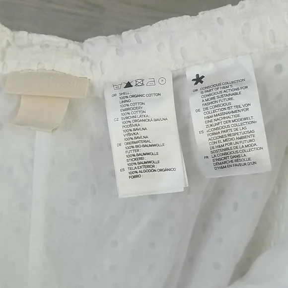 H&M // conscious collection white eyelet shorts - Picture 16 of 16